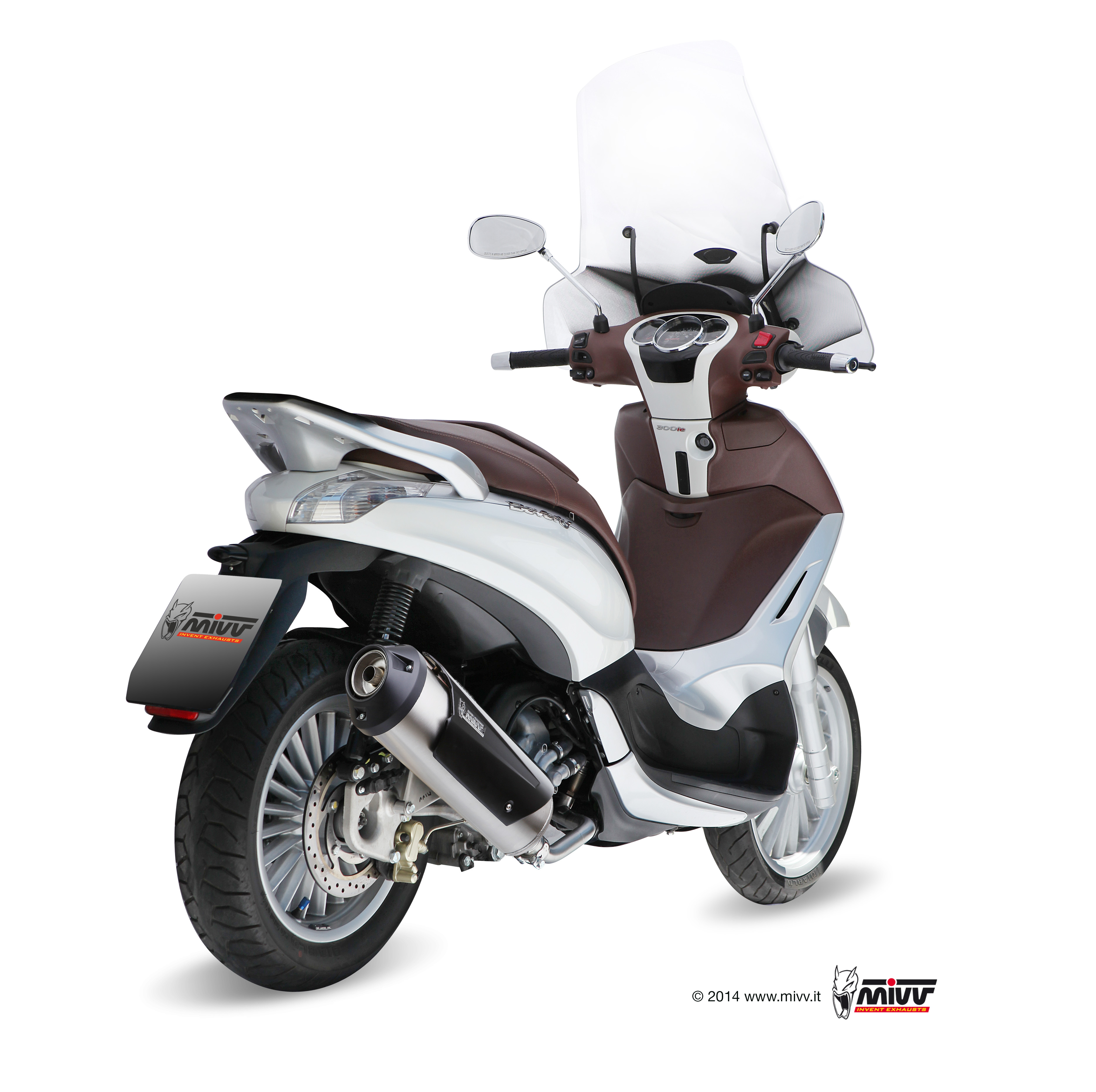 Impianto Scarico Completo Mivv Urban Piaggio Beverly 125/300 (kat version) – C.PG.0013.K