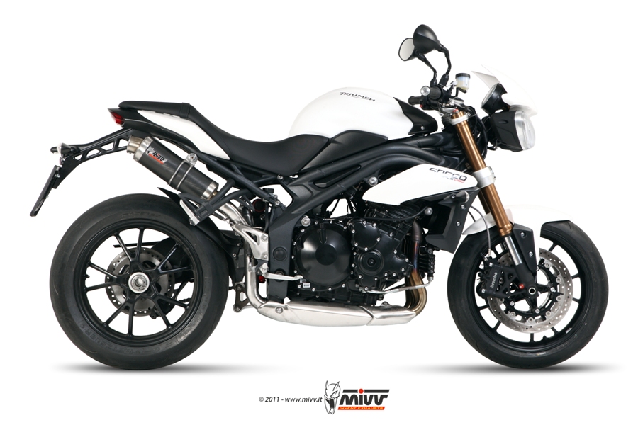 Scarichi Mivv Gp Carbonio Passaggio Alto Triumph Speed Triple (dal 11) – AT.012.L2S