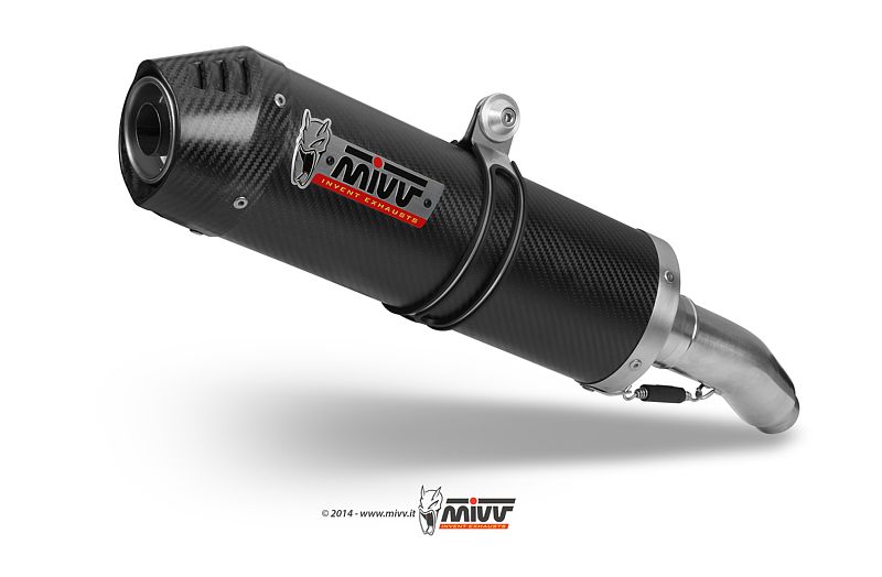 Impianto Scarico Completo Mivv Oval Carbon Cap Carbonio Yamaha MT-07 – Y.044.L3C