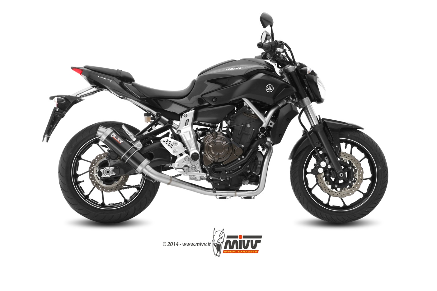 Impianto Scarico Completo Mivv Gp Steel Black Yamaha MT-07 - Y.045.LXB