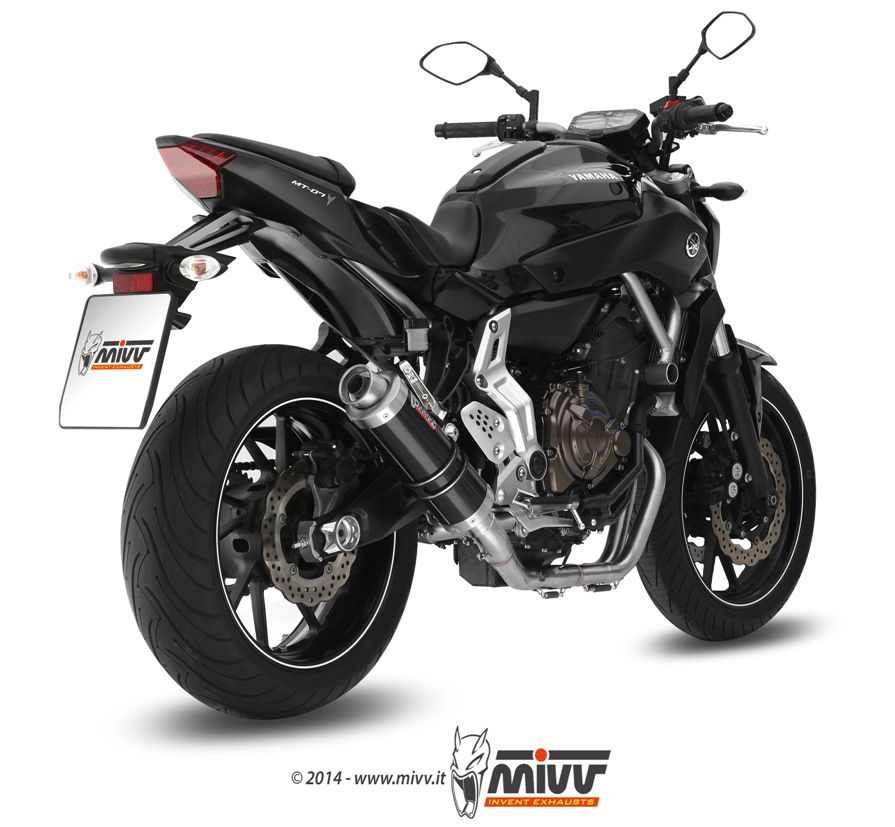 Impianto Scarico Completo Mivv Gp Steel Black Yamaha MT-07 - Y.045.LXB