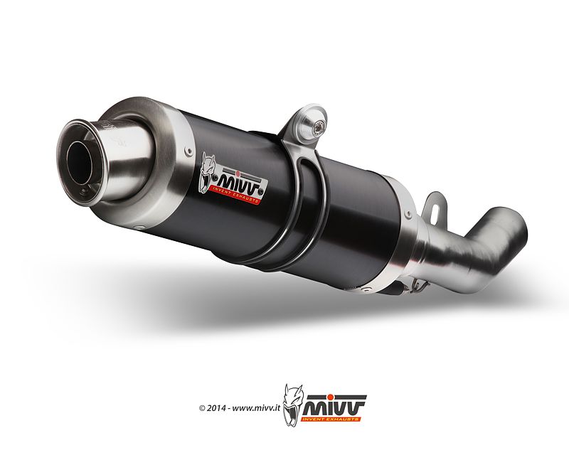 Impianto Scarico Completo Mivv Gp Steel Black Yamaha T-Max (01-07) – Y.018.LXB
