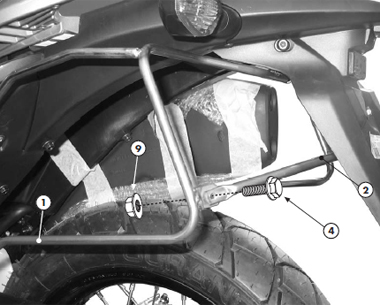 Telaietti distanziatori laterali Givi T221 Honda XL 700V Transalp (08-13)