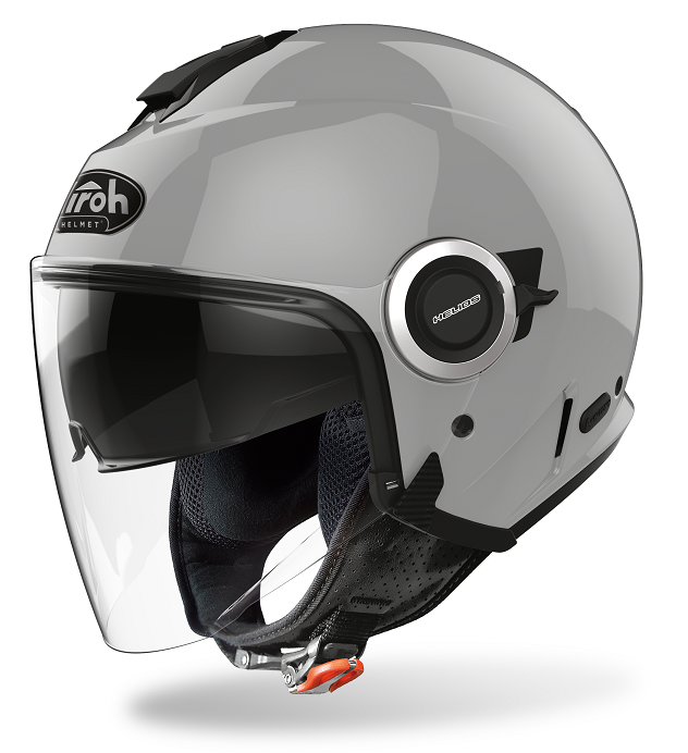 Casco Airoh Helios Concrete grey gloss casque helmet