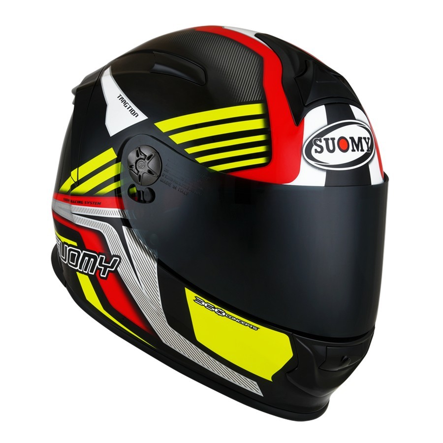 Casco integrale Suomy Sr Sport Attraction red yellow helmet