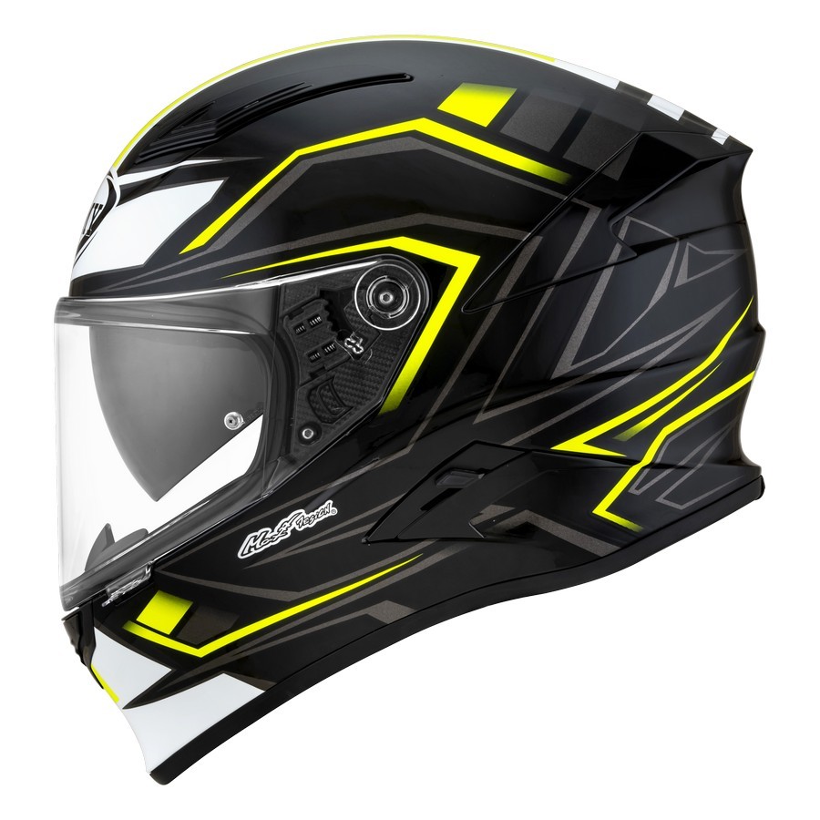 Casco integrale moto fibra Suomy Speedstar Glow nero giallo black yellow helmet casque