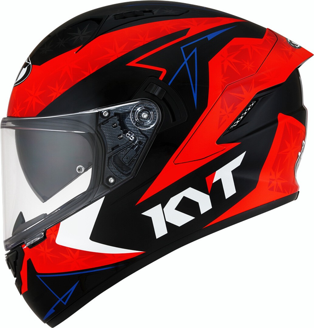 Casco integrale moto KYT NF-R Force rosso red helmet casque