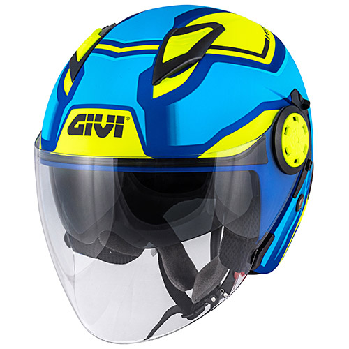 Casco Givi 12.3 SHADE GLOSSY BLUE LIGHT BLUE YELLOW helmet casque