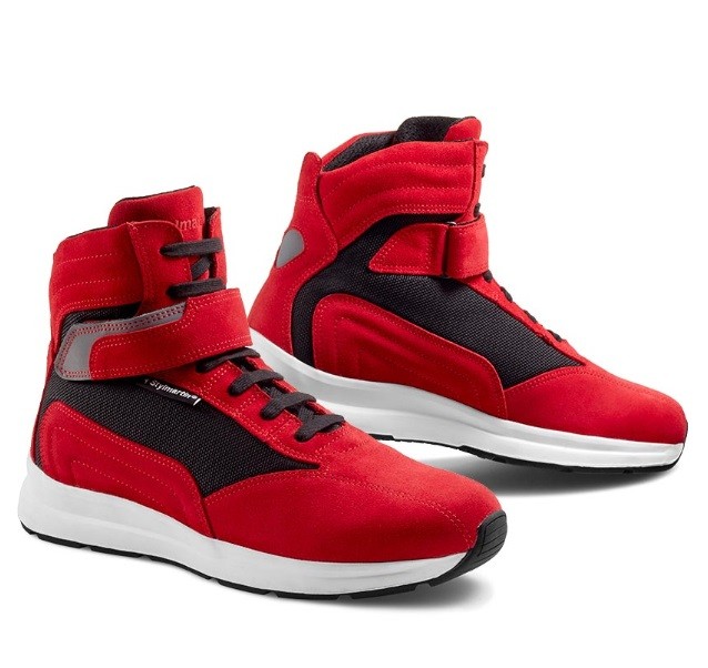 Scarpe moto Stylmartin Audax Wp rosso red waterproof shoes