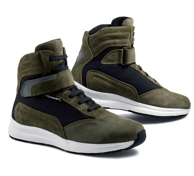 Scarpe moto Stylmartin Audax Wp verde militare military green waterproof shoes
