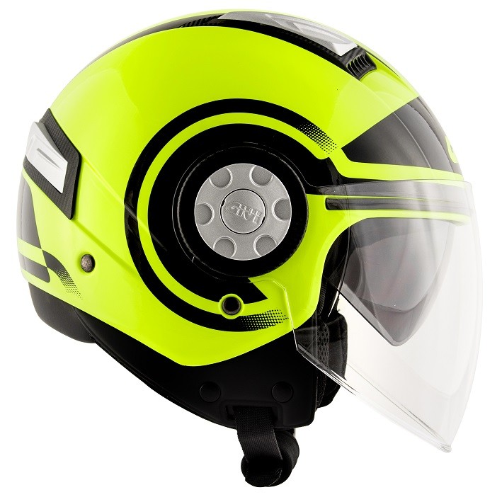 Casco Givi 111 Air Jet-R Round giallo fluo nero yellow black Helmet casque