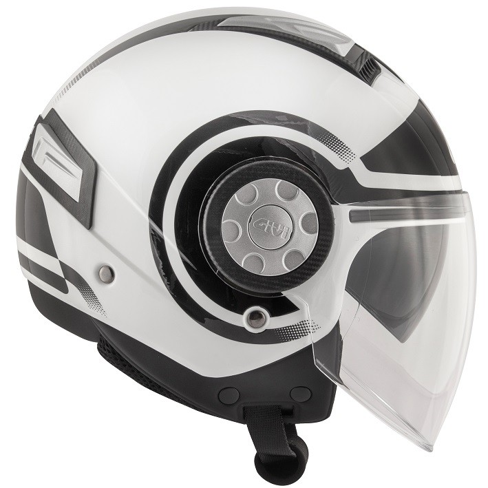 Casco Givi 111 Air Jet-R Round bianco nero white black Helmet casque