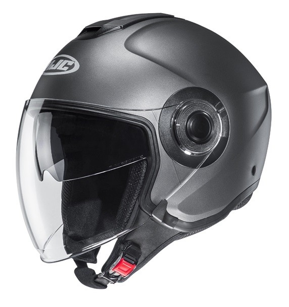 Casco jet Hjc i40 titanio opaco semi flat titanium Helmet casque