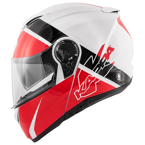 Casco modulare Kappa Kv32 Orlando Linear white red helmet