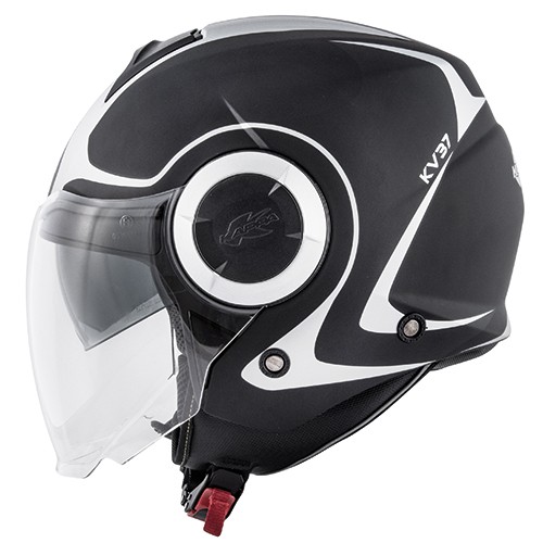 Casco Kappa Kv37 Oregon Twist black mat silver helmet