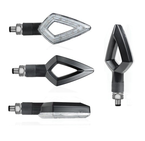 Coppia Frecce led indicatori di direzione omologate moto Chaft Pitch IN191 indicators arrows