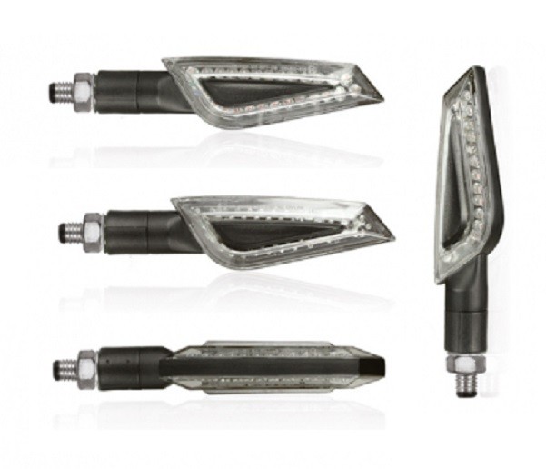 Coppia Frecce led indicatori di direzione omologate moto Chaft Shelter IN224 indicators arrows