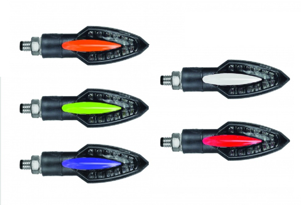 Coppia Frecce led indicatori di direzione omologate moto Chaft Sail IN264 indicators arrows