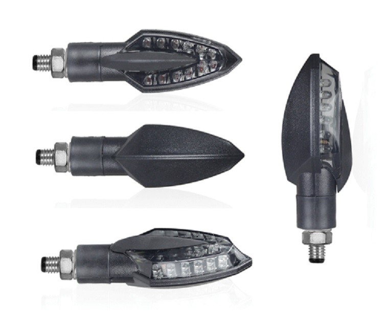 Coppia Frecce led indicatori di direzione omologate moto Chaft Sail IN264 indicators arrows