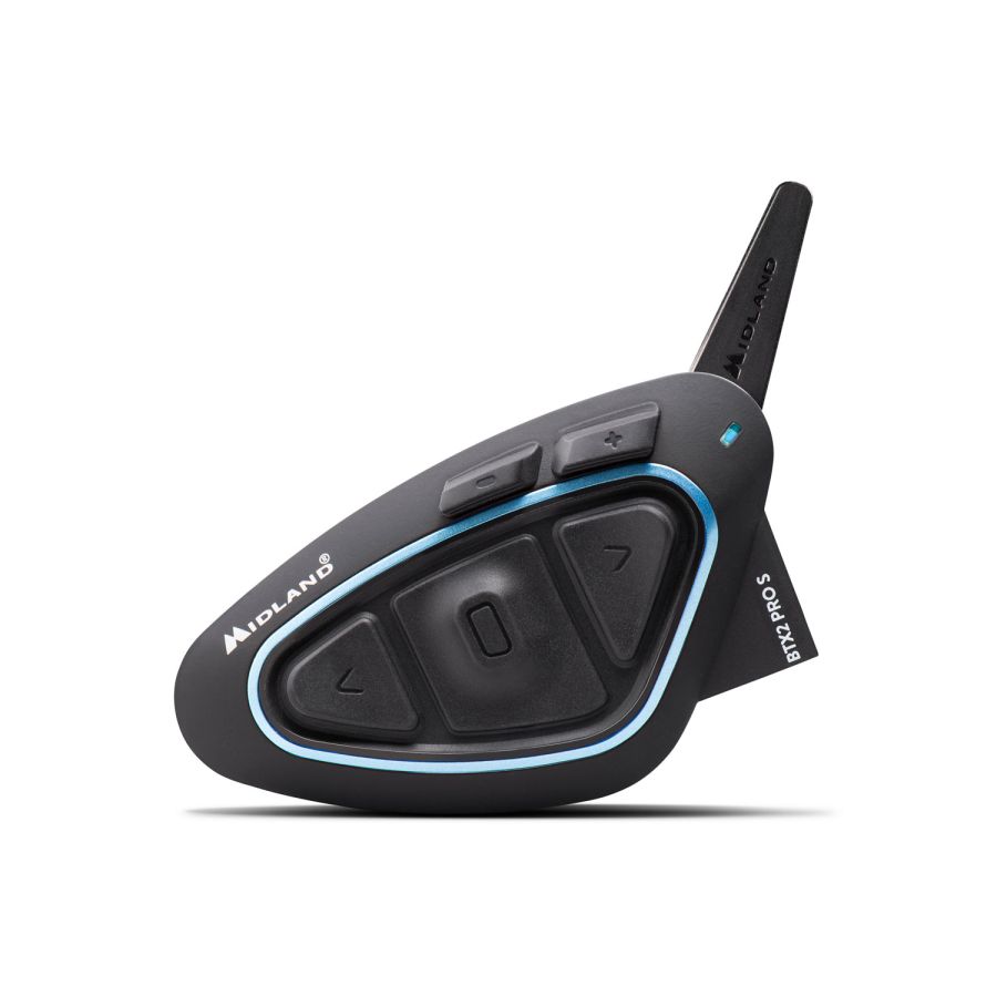 interfono moto bluetooth Midland BTX2 Pro S LR Single Pack per un casco