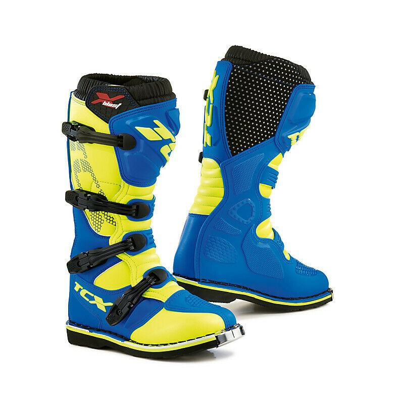 Stivali cross Tcx X-Blast blu yellow boots