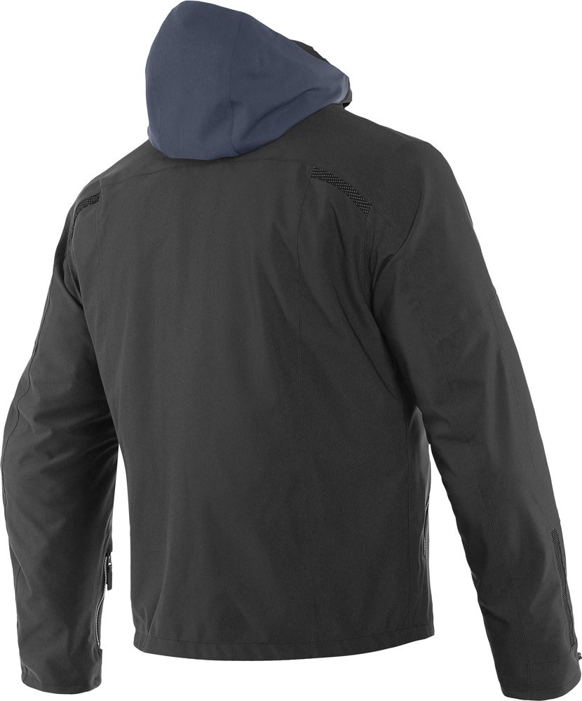 Dainese Mayfair D-dry ebony black Giacca uomo moto city urban touring adventure nero jacket