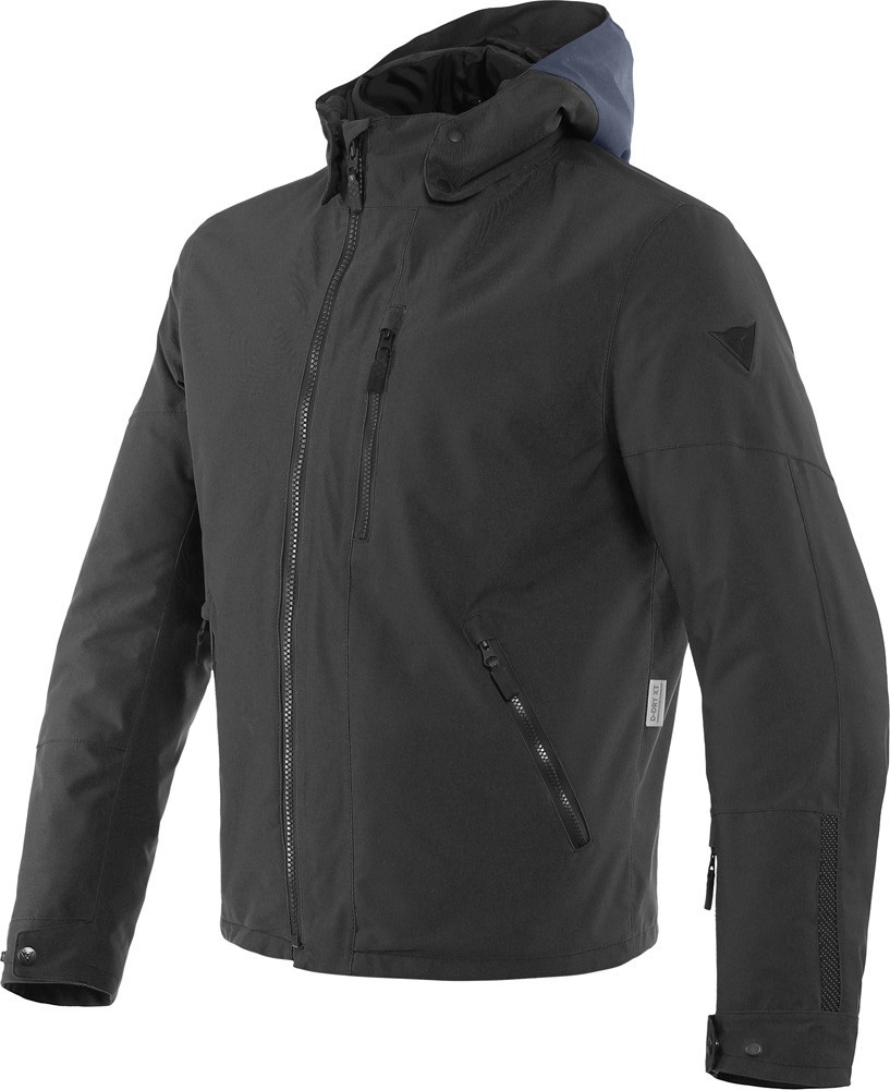 Dainese Mayfair D-dry ebony black Giacca uomo moto city urban touring adventure nero jacket