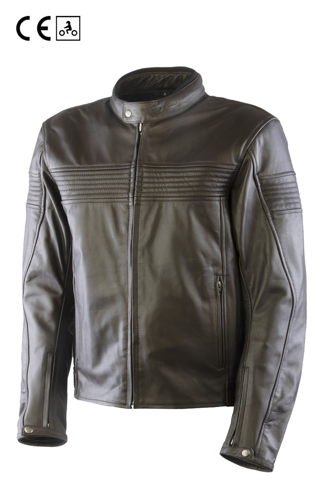 Oj Century man Giacca pelle uomo moto naked custom vintage cafe racer scrambler leather jacket