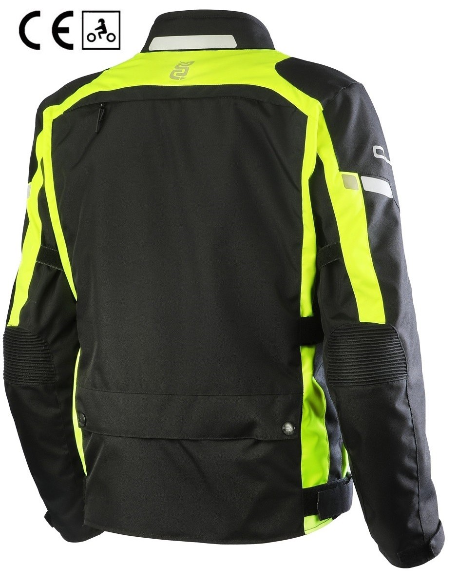 Oj Invincible man black yellow Giacca uomo nero giallo moto touring quattro stagioni four seasons jacket