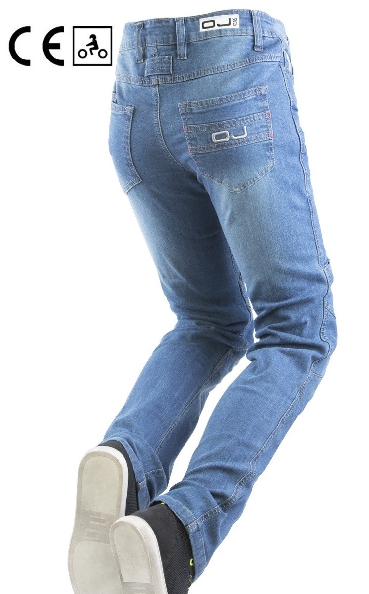 Jeans donna omologati moto con protezioni Oj Reload lady woman blu