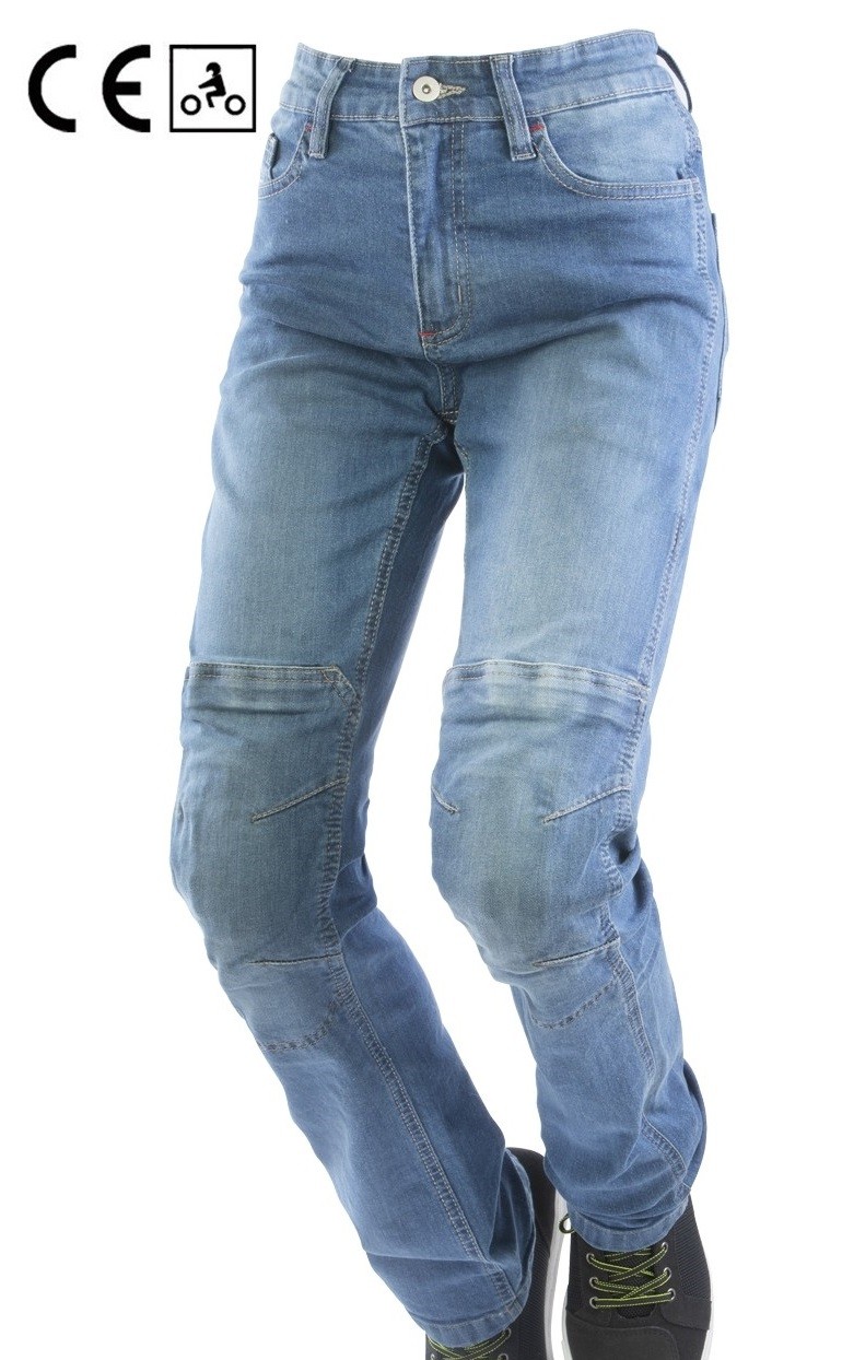 Jeans donna omologati moto con protezioni Oj Reload lady woman blu