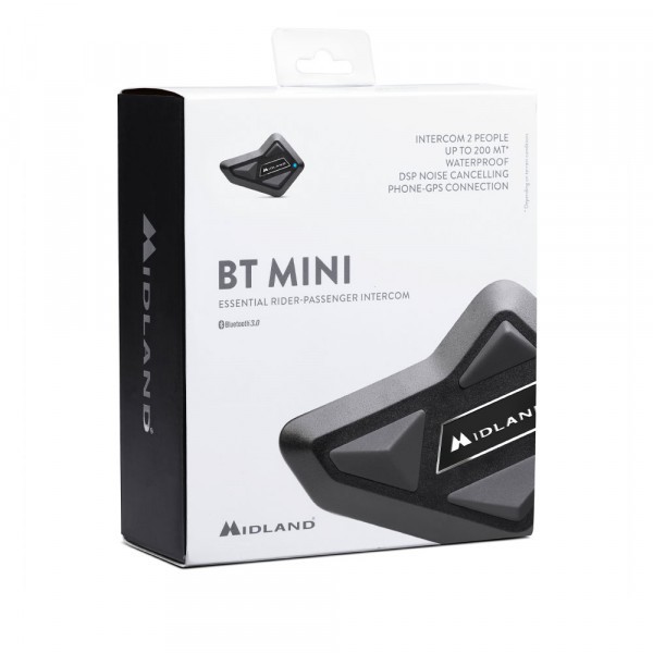 interfono moto bluetooth Midland BT Mini singolo Single Pack per un casco piolta passeggero