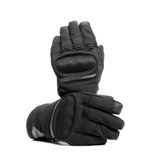 Guanti moto corti impermeabili Dainese Avila D-dry short nero black antracite waterproof gloves
