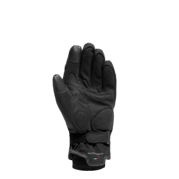 Guanti moto corti impermeabili Dainese Avila D-dry short nero black antracite waterproof gloves