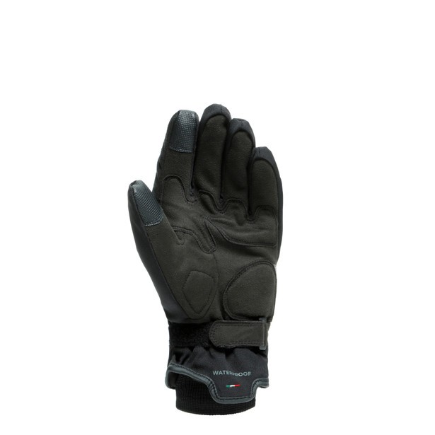 Guanti moto corti impermeabili Dainese Avila D-dry short nero rosso black red waterproof gloves