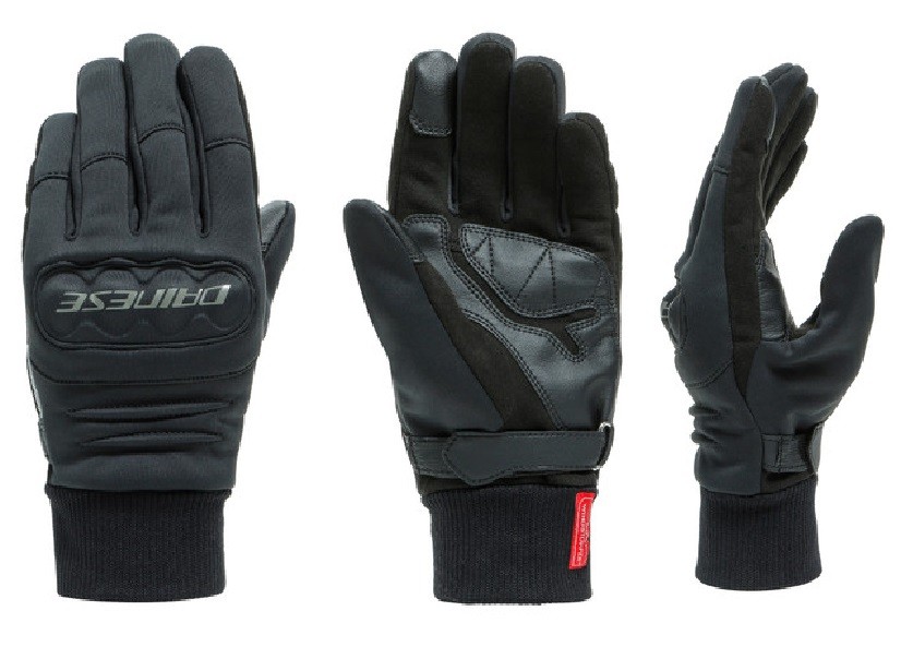 Guanti moto scooter antivento Dainese Coimbra Gore windstopper nero black gloves