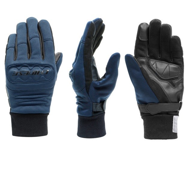 Guanti moto scooter antivento Dainese Coimbra Gore windstopper blu gloves