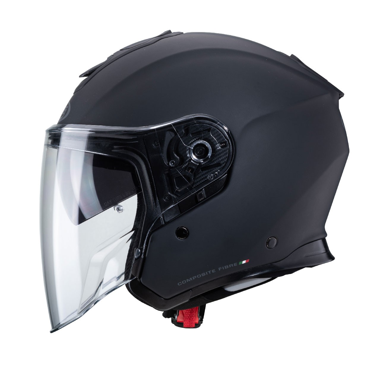 Casco jet moto Caberg Flyon nero opaco matt black helmet casque