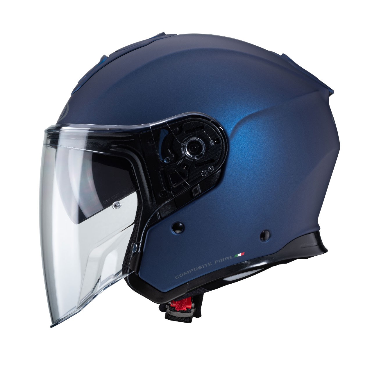Casco jet moto Caberg Flyon blu opaco matt blue helmet casque
