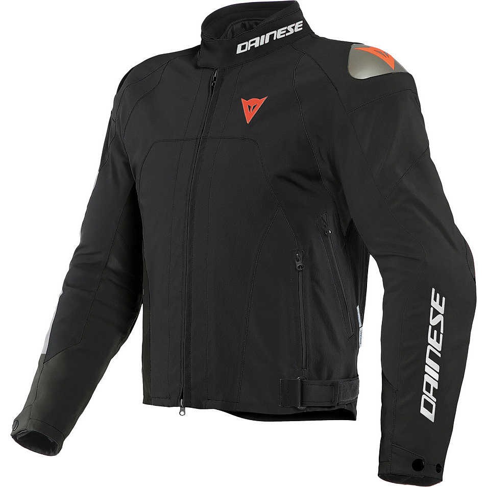 Giacca Dainese Indomita D-dry XT black mat fluo red jacket