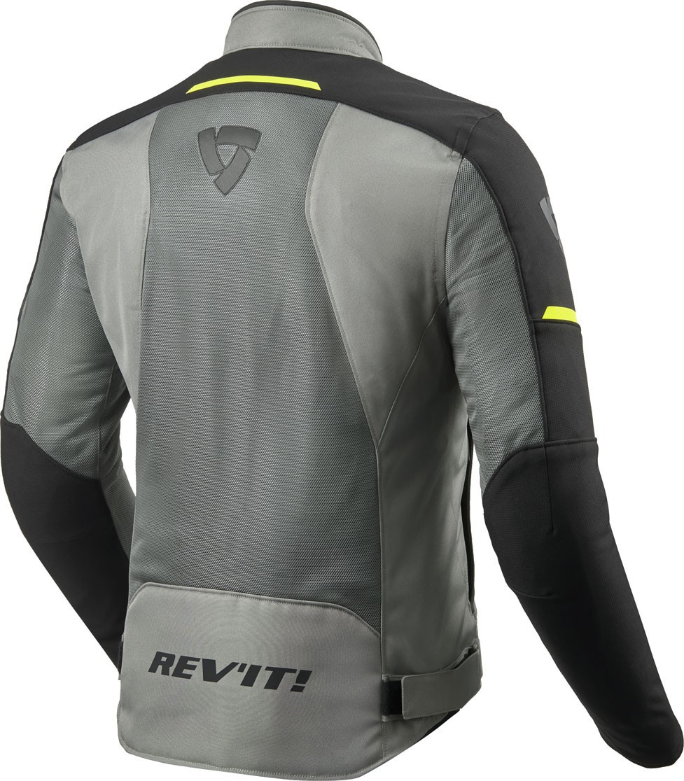 Giacca moto estiva traforata Rev'it Airwave 3 grigio nero giallo grey black yellow summer perforated jacket