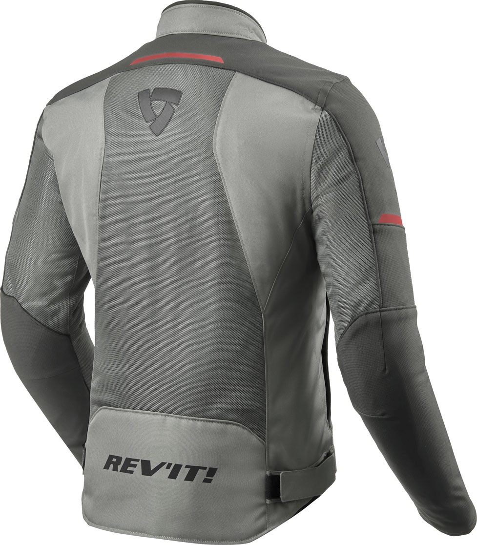 Giacca moto estiva traforata Rev'it Airwave 3 grigio rosso antracite grey red summer perforated jacket