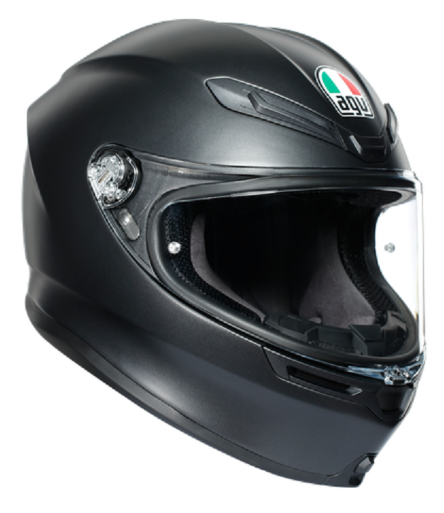 Casco integrale Agv K6 black matt helmet