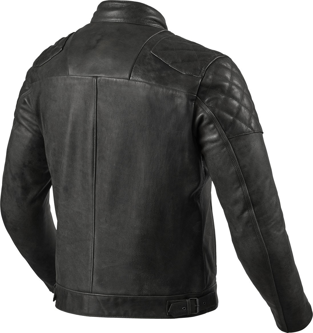 Giacca pelle moto Rev’it Cordite nero black leather jacket retro