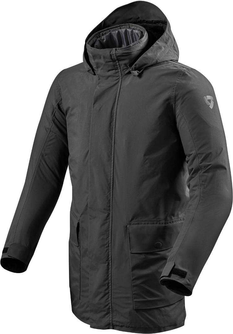 Giacca moto lunga city urban Rev'it Revit Williamsburg 2 nero black jacket
