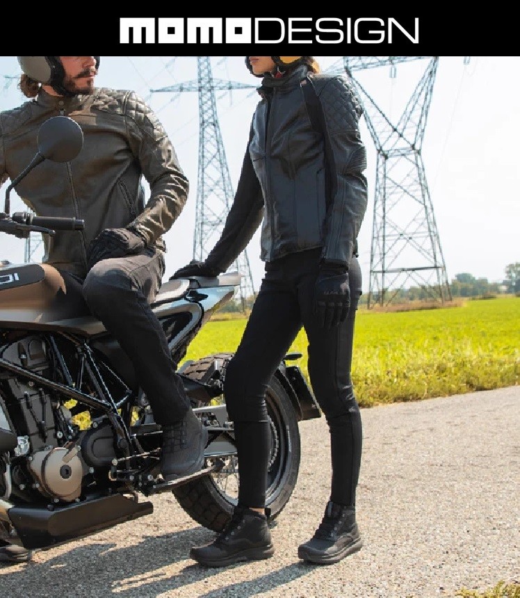 Scarpe moto donna Momo Design Firegun 3 WP lady nero black woman shoes