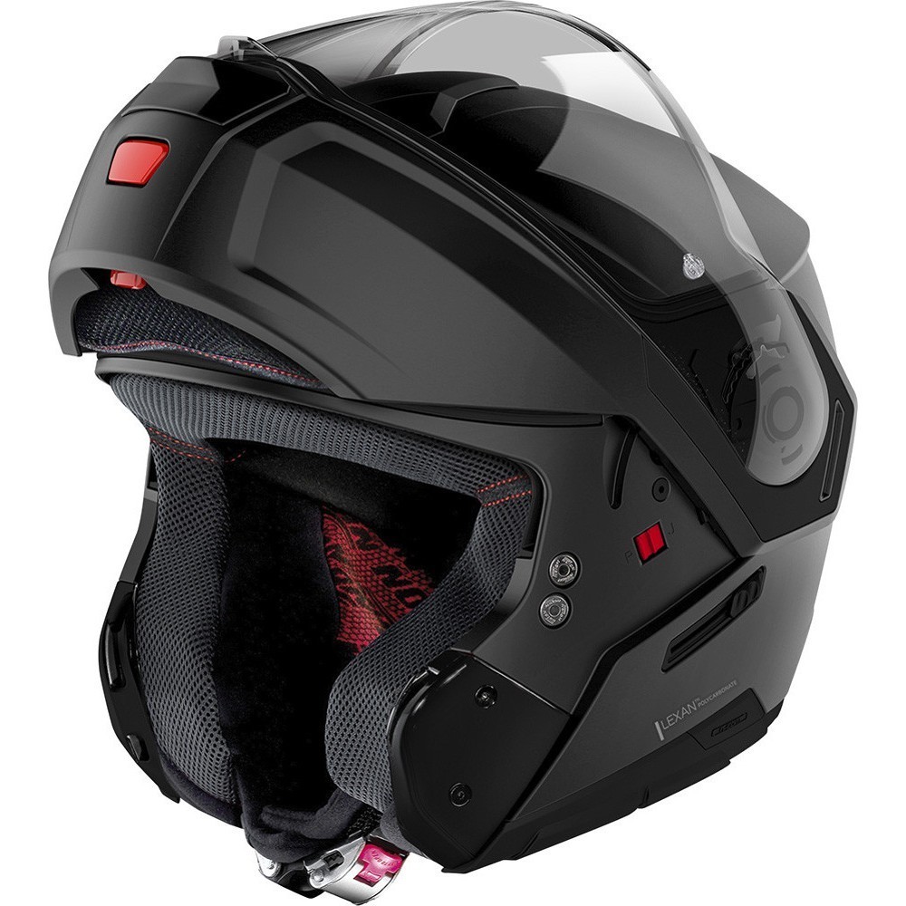 Casco Nolan N90-3 classic nero opaco flat black 10 modulare apribile moto flip up helmet casque