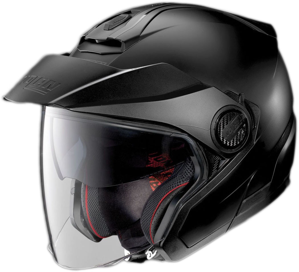 Casco jet Nolan N40-5 CLASSIC nero opaco flat black 10 Ncom helmet casque