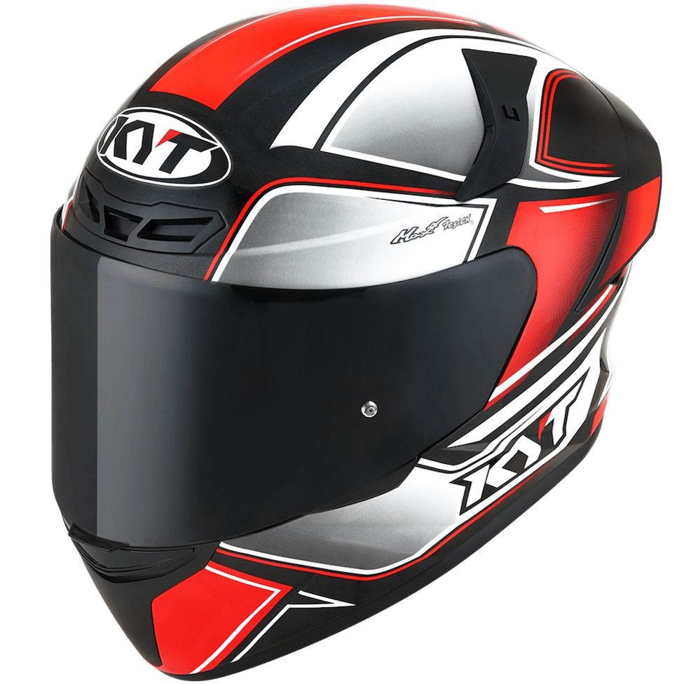 Casco integrale KYT TT-Course Tourist red fluo helmet casque