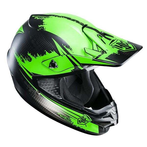 Casco moto cross Hjc Cs-mx Zealot Mc4 verde green enduro offroad motard helmet casque